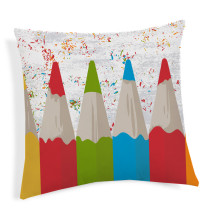 Pillowcase Pencils multicolor 40x40 cm