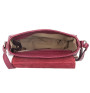 Červená talianska kožená kabelka na rameno 870A