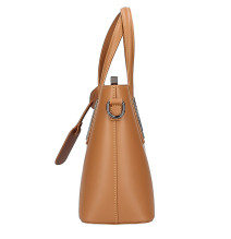 Bílá kožená kabelka do ruky 1364 Made in Italy