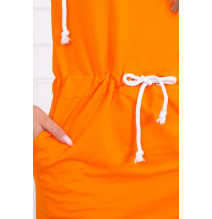 Šaty s kapsami a kapucí MI8982 oranžové