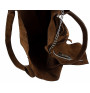 Genuine Leather Maxi Bag  804 dark taupe
