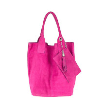 Maxi Ledertasche 804 fuchsie
