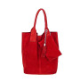 Genuine Leather Maxi Bag  804 red
