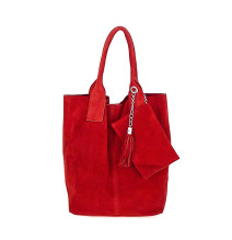 Maxi Ledertasche 804 rot