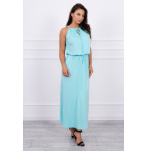 Long dress with slit MI8893 mint