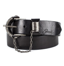 Women leather belt 1045 black Diesel