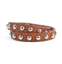 Leather bracelet 846 cognac Made in Italy