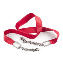 Cintura donna in vera pelle 140 rosso Made in Italy