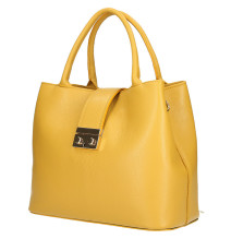 Damen EchtLeder Handtasche 1137 senf