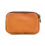 Leather Pouch 1241 gray Made in Italy