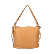 Leather shoulder bag/Backpack 328 dark brown