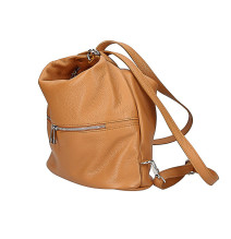 Leather shoulder bag/Backpack 328 black