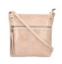 Genuine Leather Shoulder Bag 727 pink