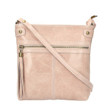 Schultertasche aus EchtLeder 727 rose