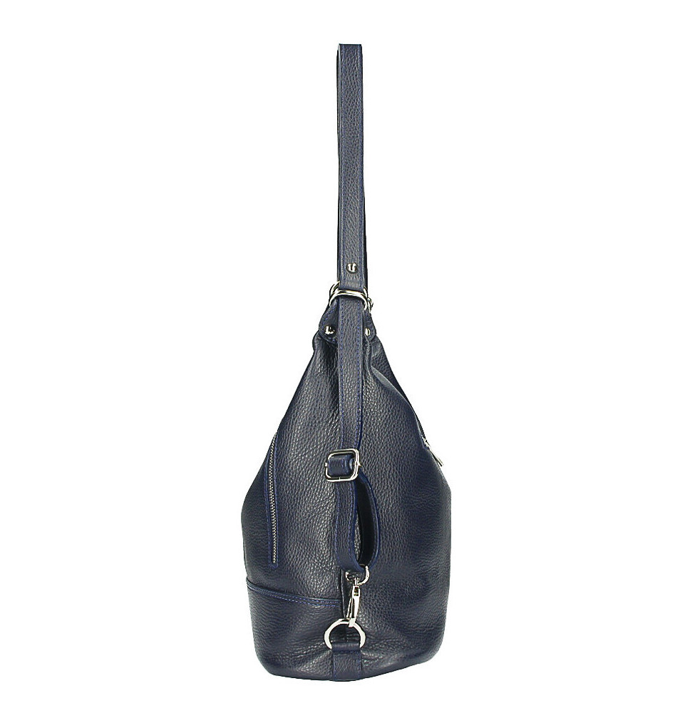 Dámska kožená kabelka/batoh MI258 okrová Made in Italy Okrová