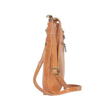 Schultertasche aus EchtLeder 727 taupe