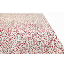Tablecloth red leaves  Made in Italy