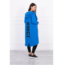 Dámsky kardigán MI9005 azurovo modrý