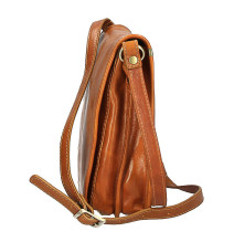 Leather Strap bag 152 dark brown