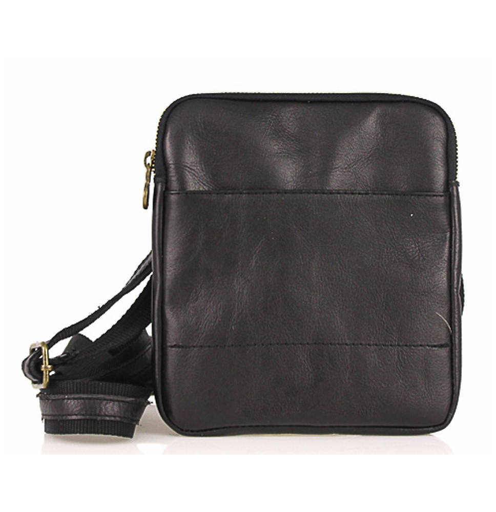 Leather Strap bag 383 dark brown