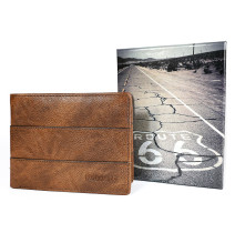 Férfi pénztárca 1034 barna Route 66