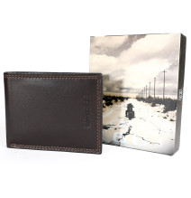 Men's wallet 1028 dark brown Route 66