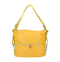 Leather shoulder bag/Backpack 328 mustard