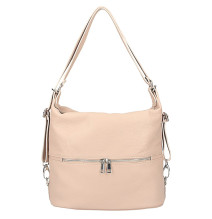 Leather shoulder bag/Backpack 328 pink
