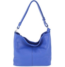 Genuine Leather Handbag 729 bluette