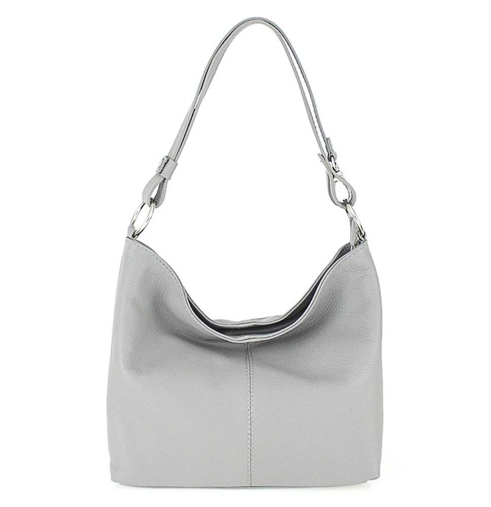 Genuine Leather Handbag 729 gray