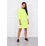 Dress with hood and pockets MIG8847 yellow neon