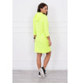 Dress with hood and pockets MIG8847 yellow neon