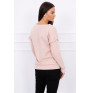 Ladies blouse with ruffle on sleeve MI8948 powder pink