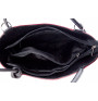 Leather shoulder bag/Backpack 1260 black+red Made in Italy