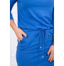 Dámske šaty viazané v páse MI9013 modré