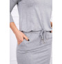 Women's dress tied at the waist MI9013 gray