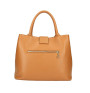 Woman Leather Handbag 1137 beige