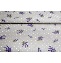 Table cloth Lavender with dots Made in Italy