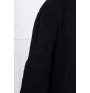 Dámsky sveter dlhý kardigán MI2019-2 čierny