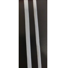 Weißes Gummiband, Höhe 5 mm