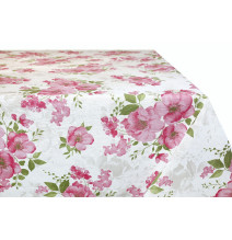 Cotton tablecloth Roses Made in Italy