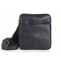 Tracolla in Vera Pelle 383 blu