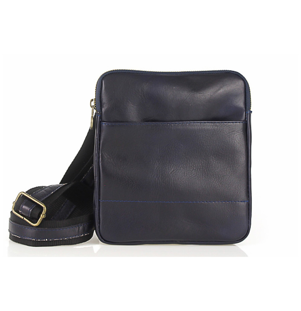 Leather Strap bag 383 blue