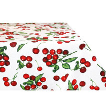 Cotton tablecloth cherries Made in Italy
