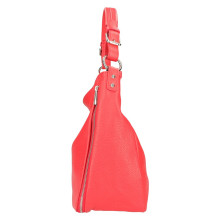 Borsa a spalla in vera pelle 390 fumo