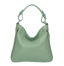 Borsa a spalla in vera pelle 390 menta