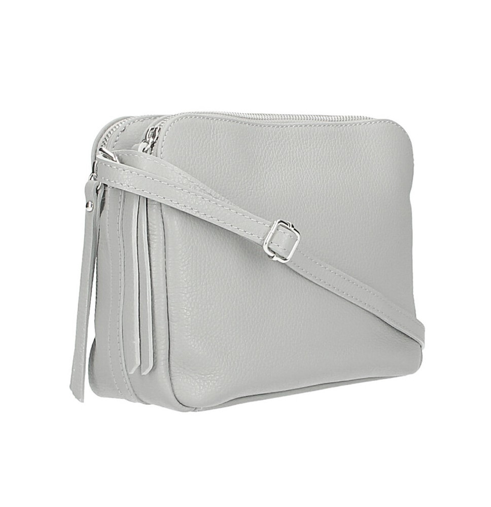 Genuine Leather Handbag 517 gray