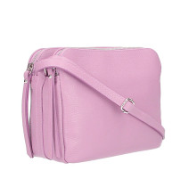 Genuine Leather Handbag 517 pink