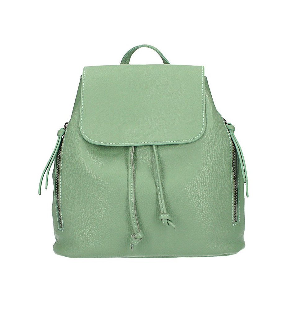 Lederrucksack 420 minzgrün Made in Italy