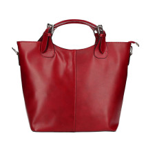 Genuine Leather Handbag 69 red